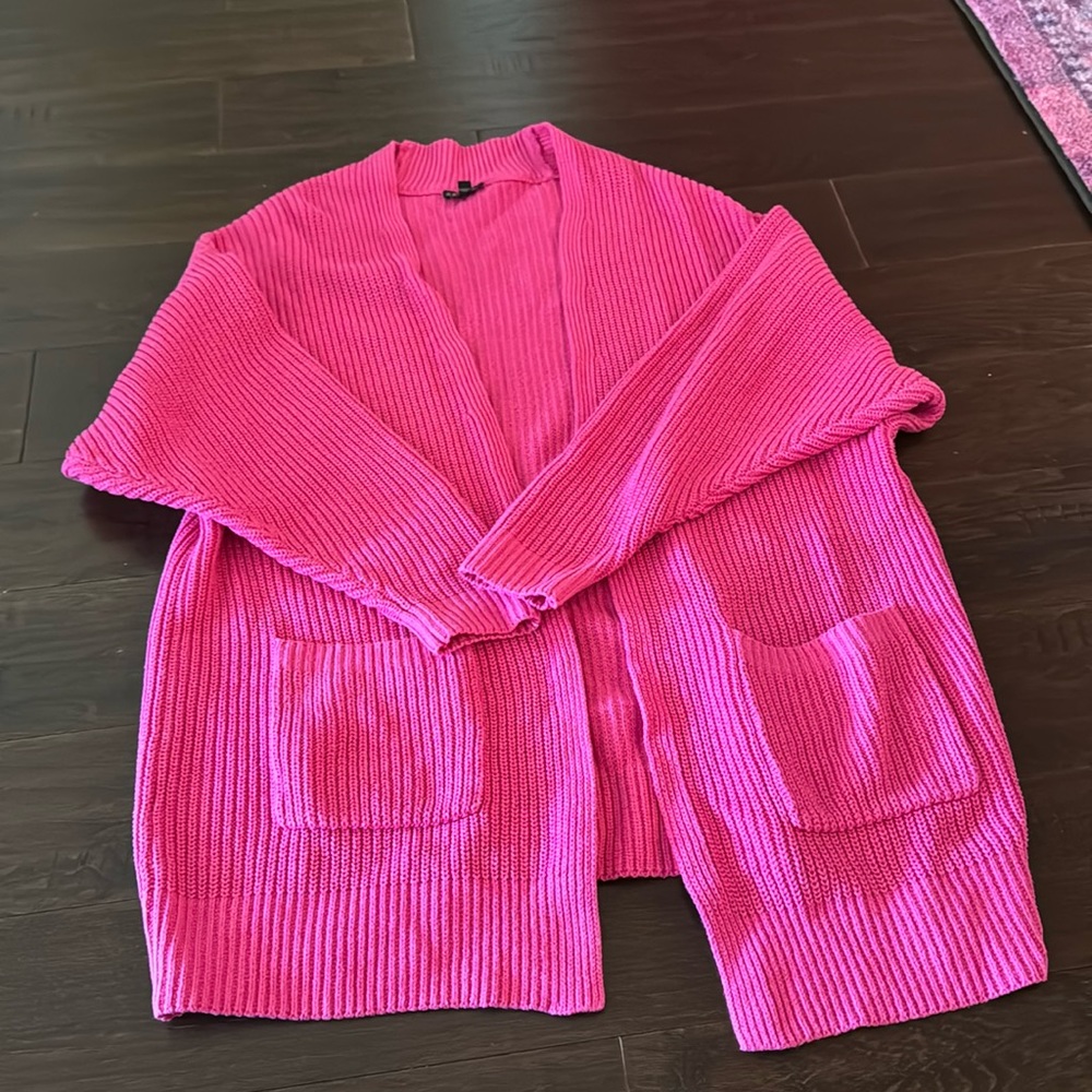 Pink Cardigan. Size small. Never worn.